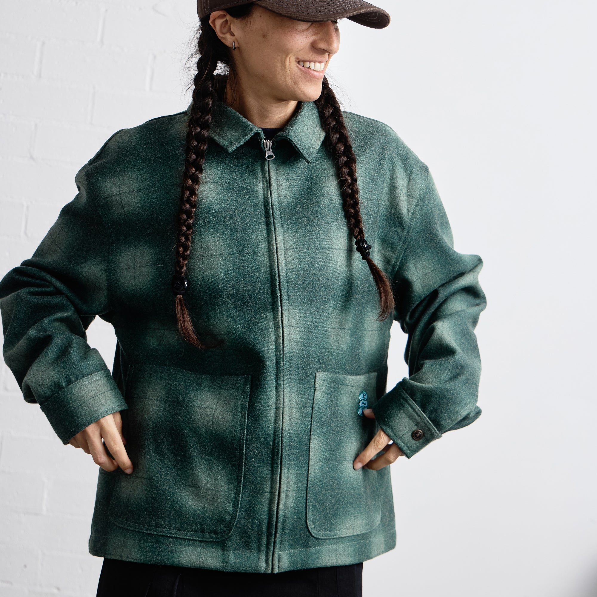 Pass~Port Workers Plaid Jacket - Hunter Green
