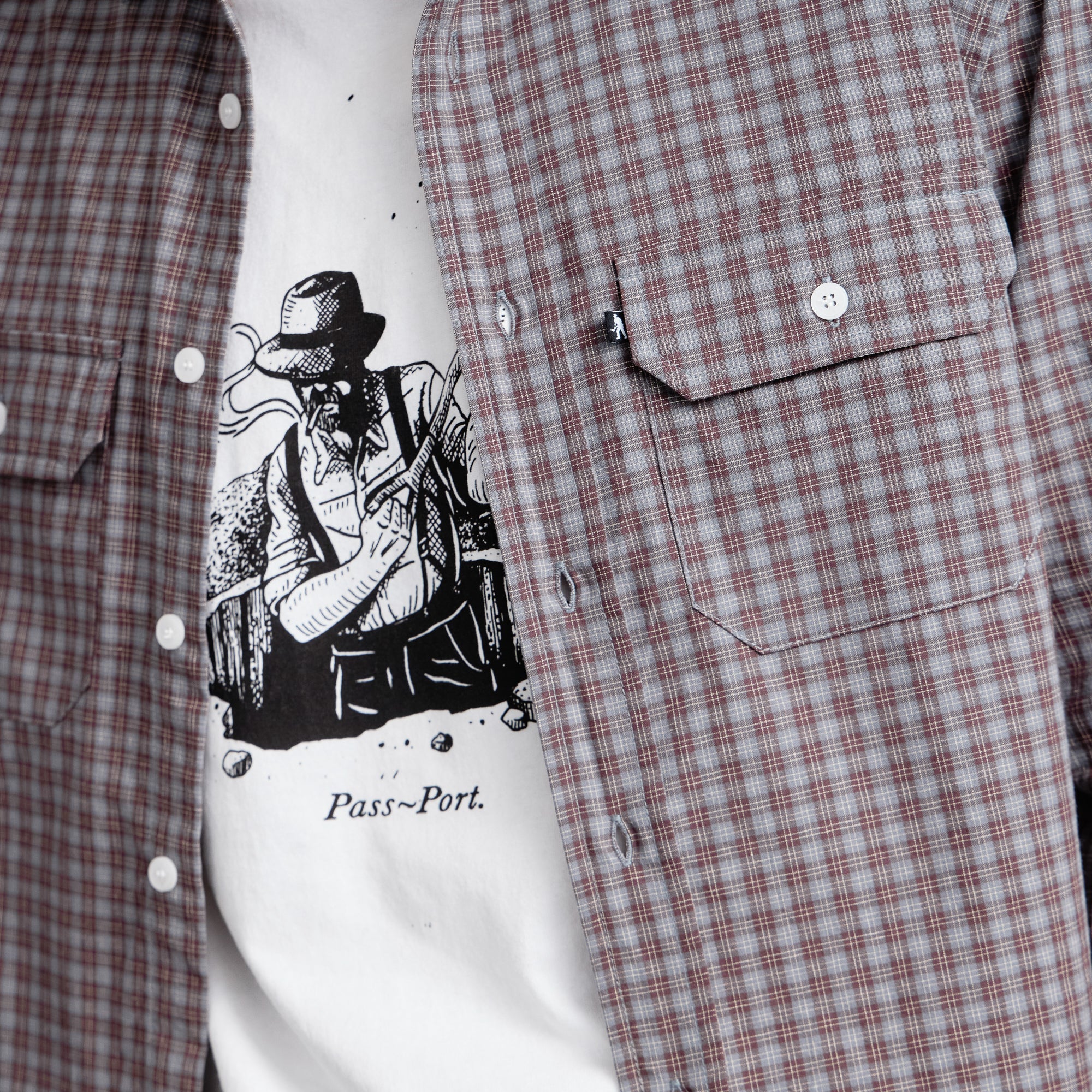 Pass~Port Dig Tee - White