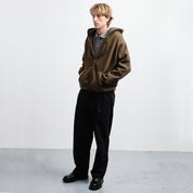 Pass~Port Solid Workers Zip Hood - Dark Olive