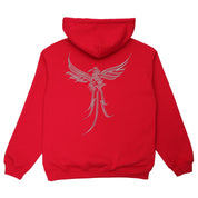 Pass~Port Calligraphy Zip Hood - Red