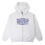 Pass~Port Calligraphy Zip Hood - White Marle