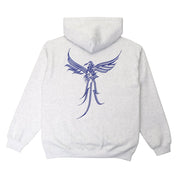 Pass~Port Calligraphy Zip Hood - White Marle