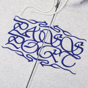 Pass~Port Calligraphy Zip Hood - White Marle