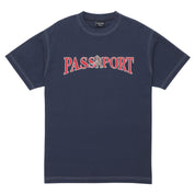 Pass~Port Official Contrast Tee - Washed Navy