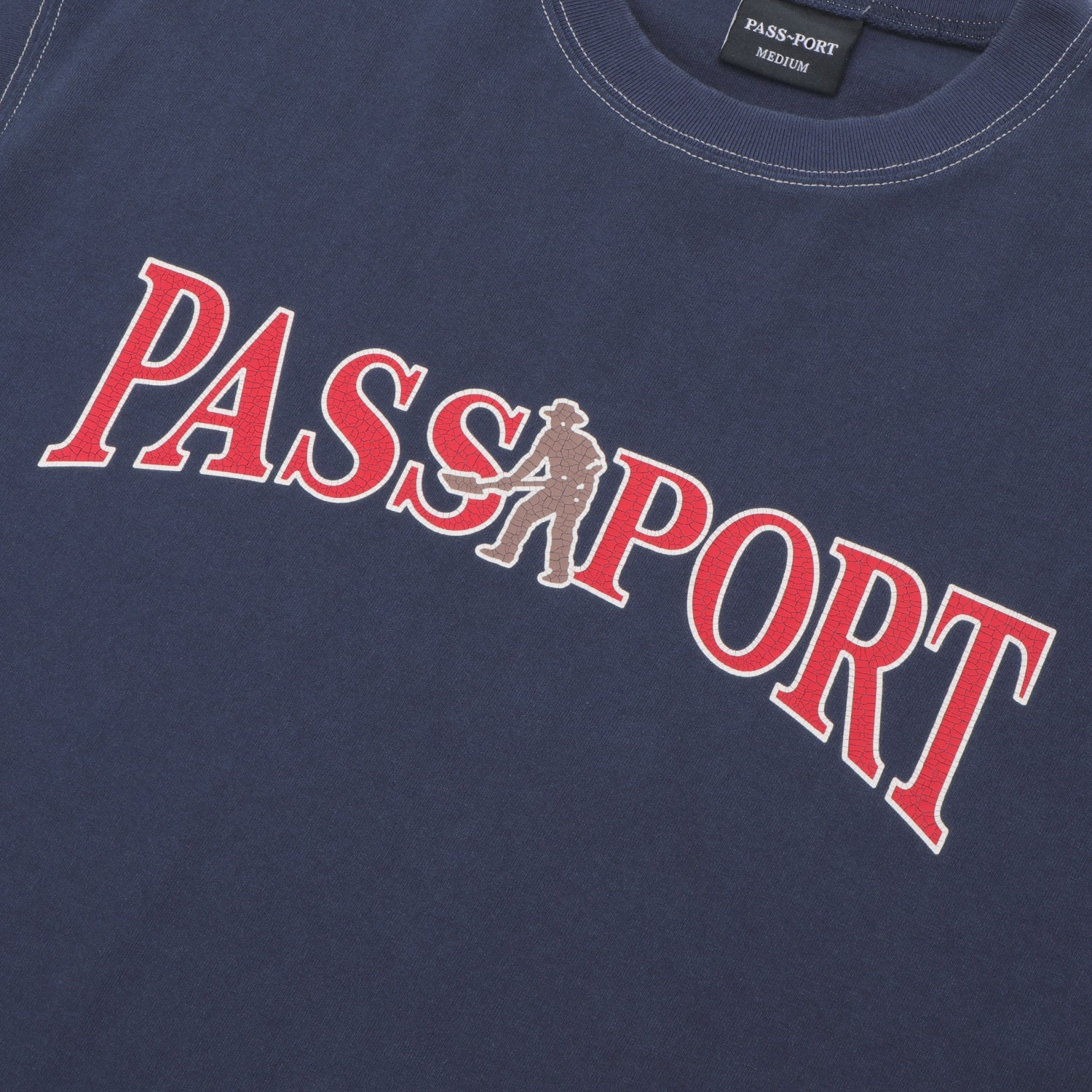 Pass~Port Official Contrast Tee - Washed Navy