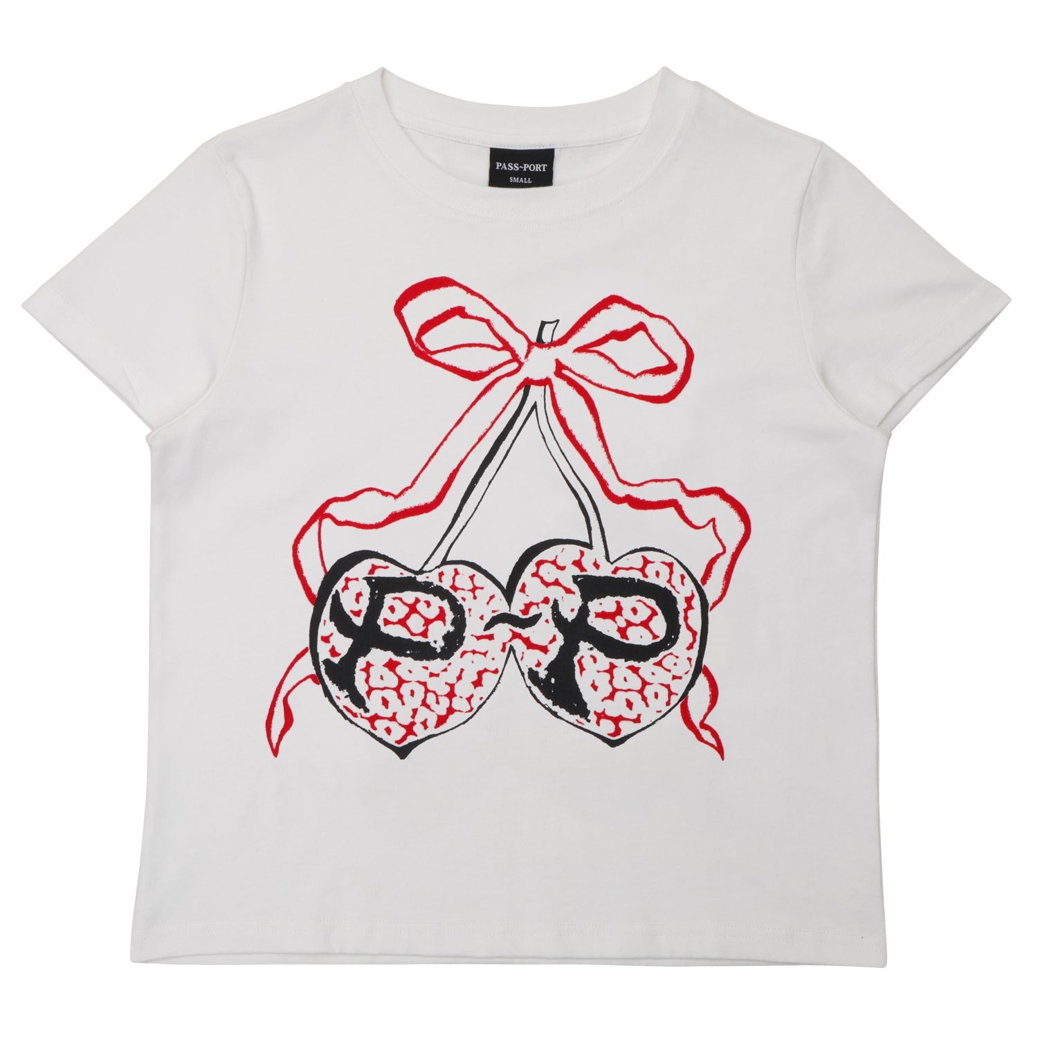 Pass~Port Cherries Baby Tee - White