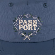 Pass~Port Wattle RPET Workers Cap - Slate Blue / Cream