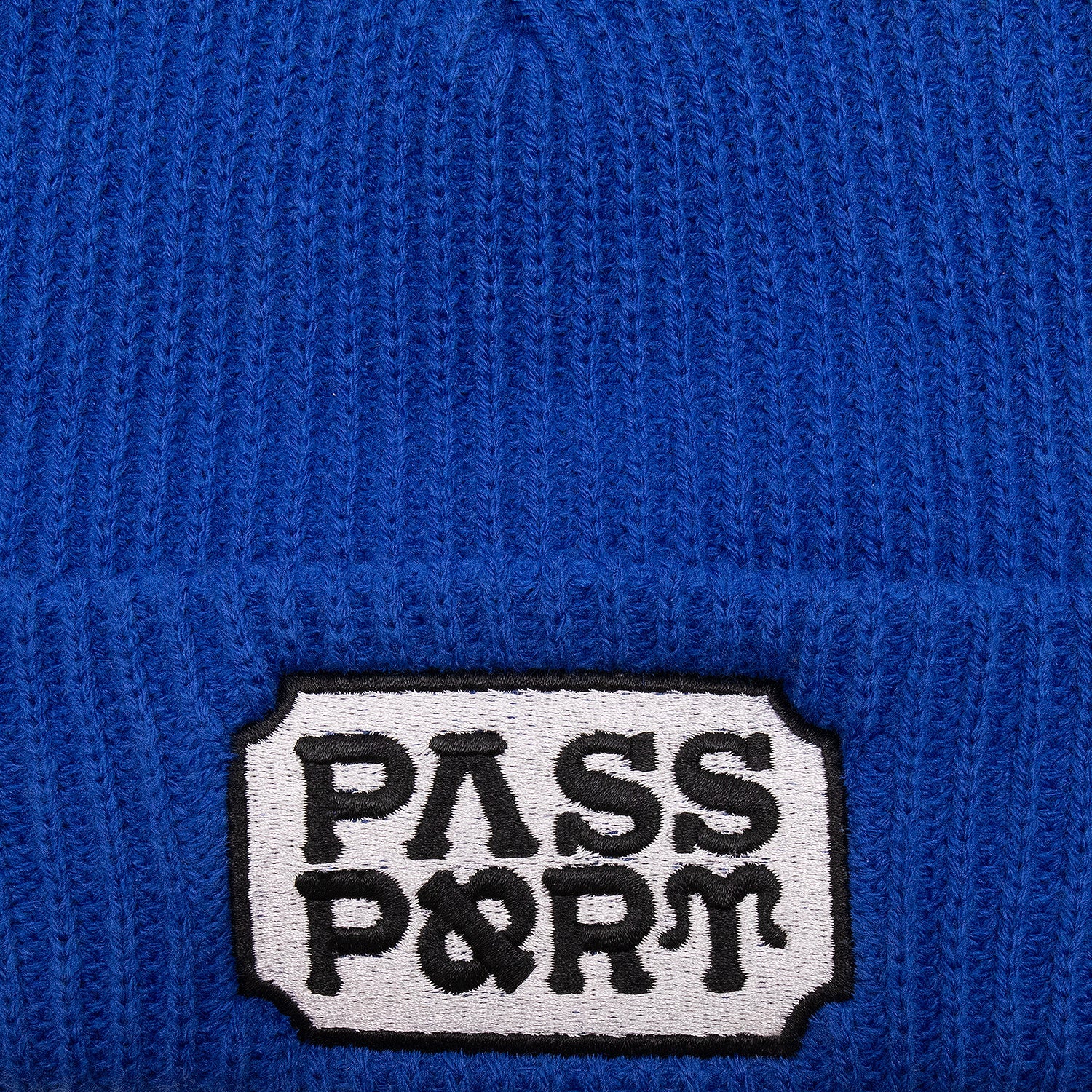 【PASSPORT】YEARBOOK LOGO BEANIE BLUE Pass~Port Yearbook Logo Beanie - Royal Blue – Pass~Port USA