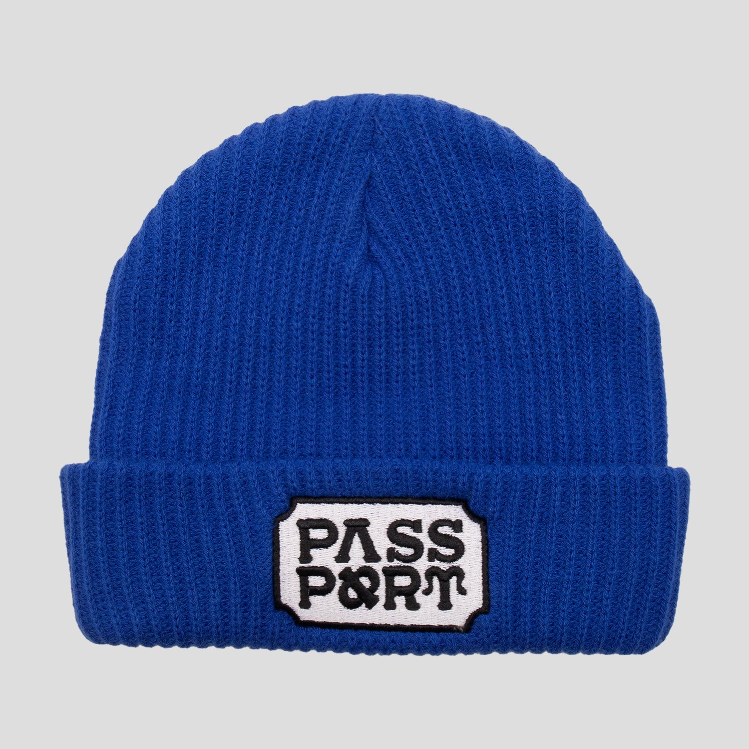 Pass~Port Yearbook Logo Beanie - Royal Blue