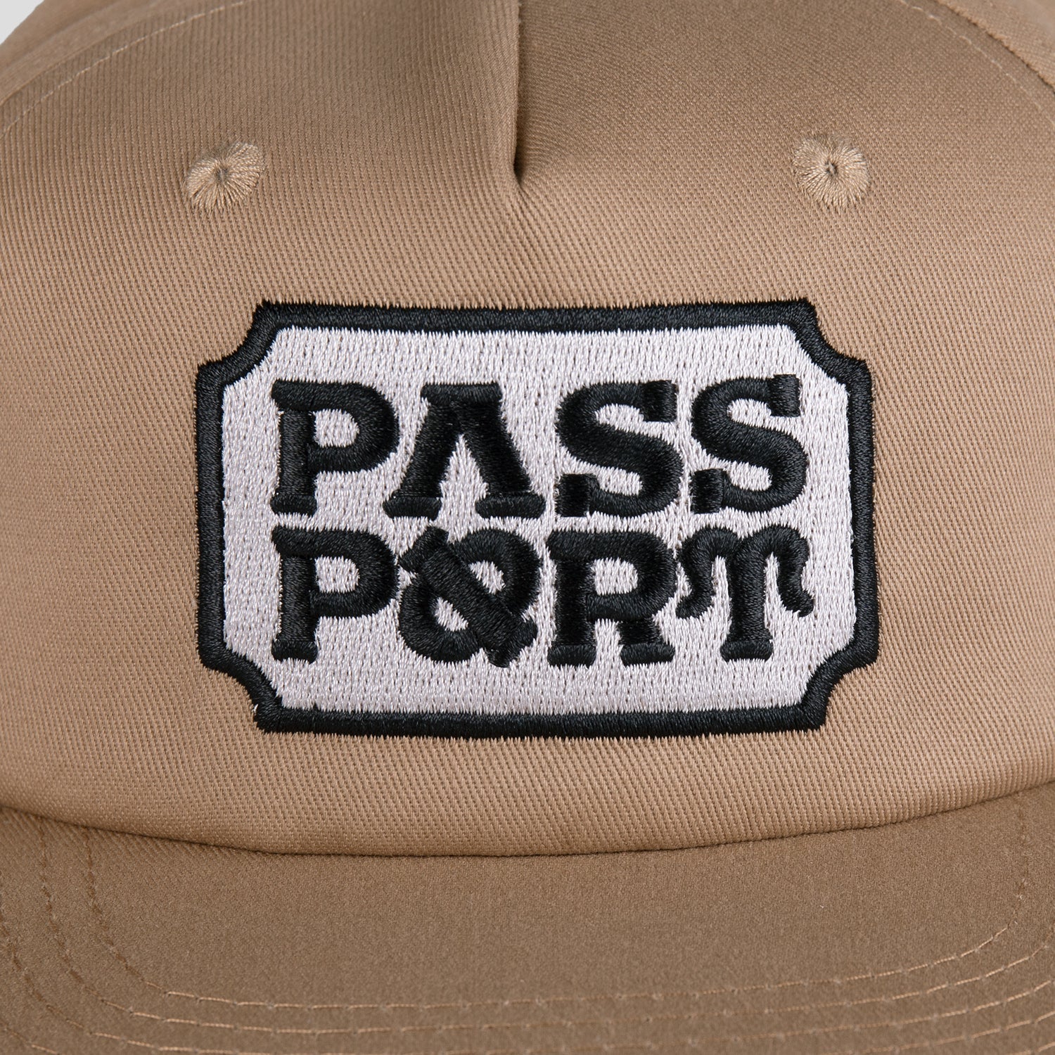 Pass~Port Yearbook Logo Workers Cap - Sand