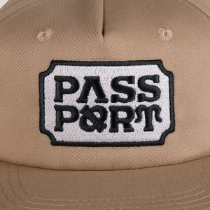 Pass~Port Yearbook Logo Workers Cap - Sand