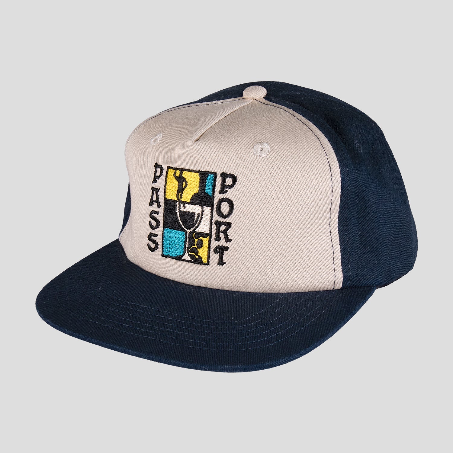 Pass~Port Dine Em' Workers Cap - Navy / Off White