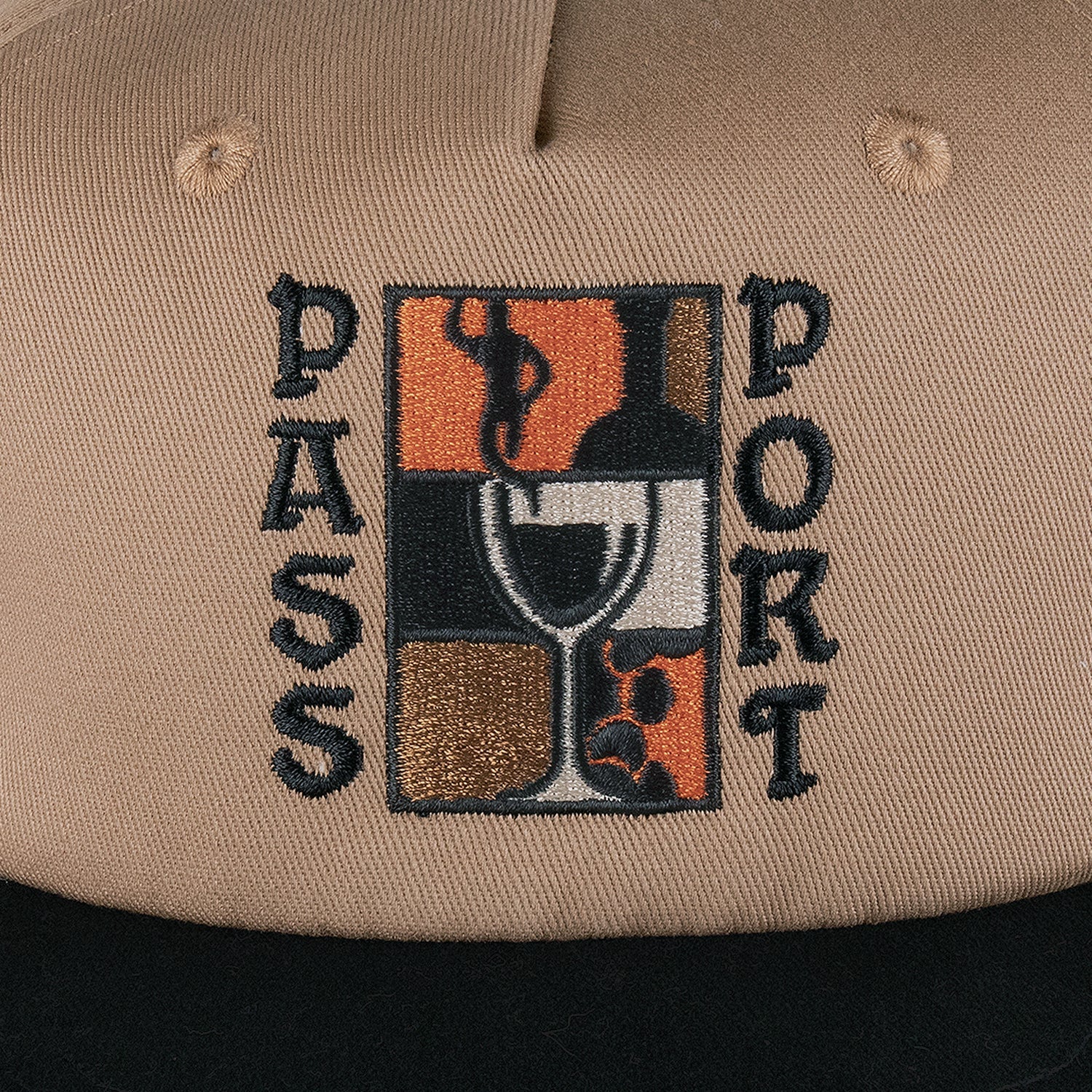 Pass~Port Dine Em' Workers Cap - Black / Sand