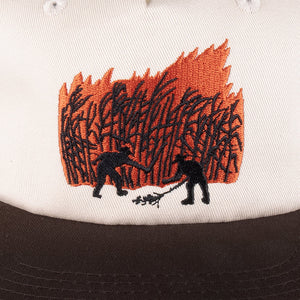 Pass~Port Brush Fire Workers Trucker Cap - Chocolate / Off White