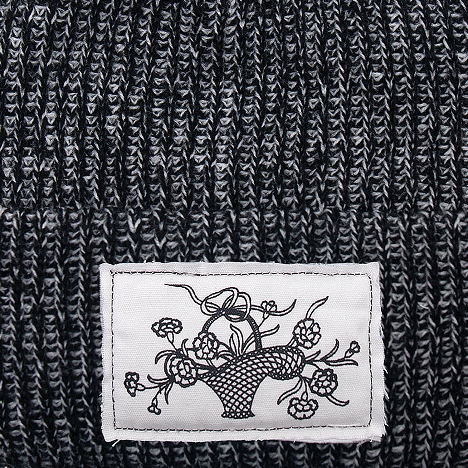 Pass~Port Edible Flowers Beanie - Black / White Speckle