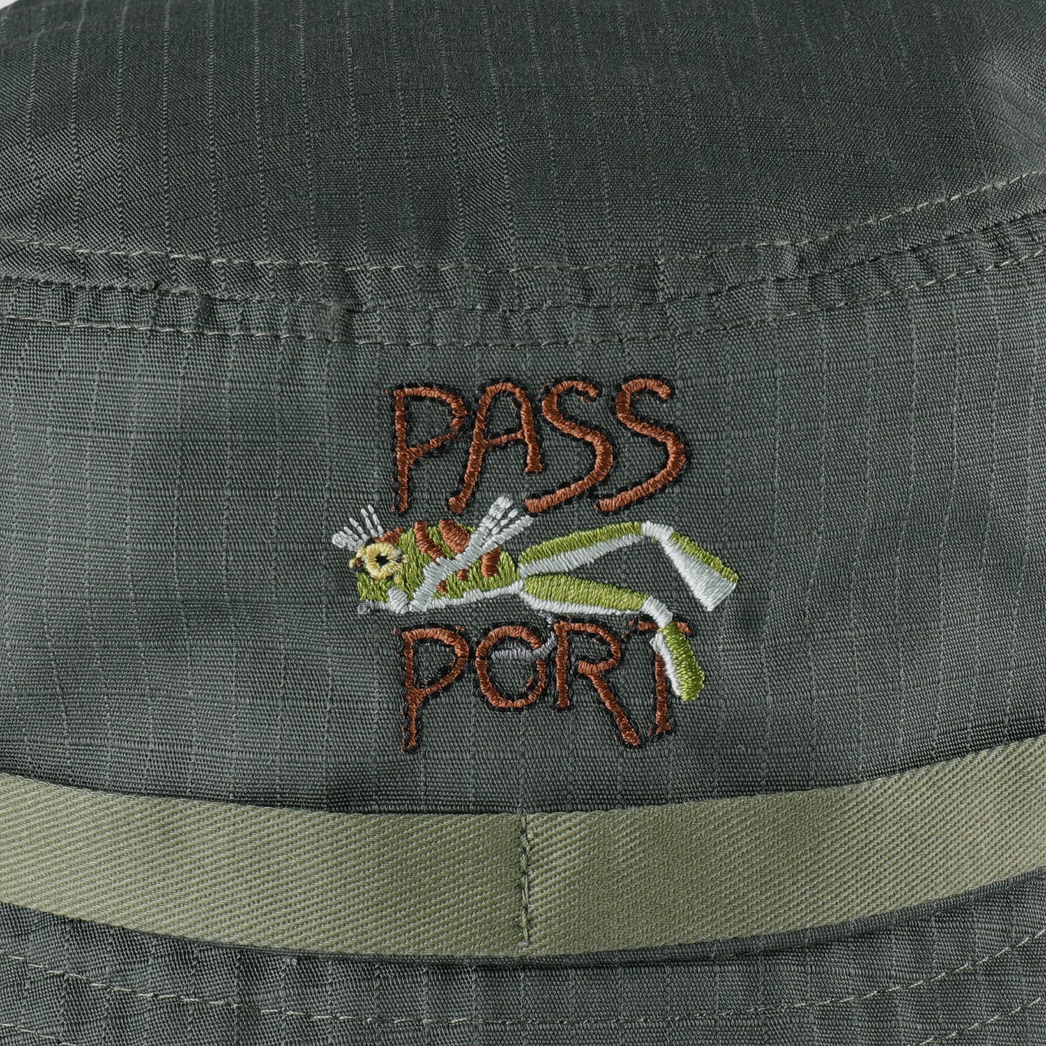 fishing bucket hat with lures Pass~Port Frog Lure Anglers Bucket Hat