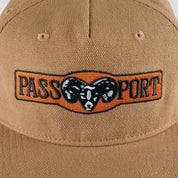 Pass~Port Ram Heavy Canvas Workers Cap - Camel
