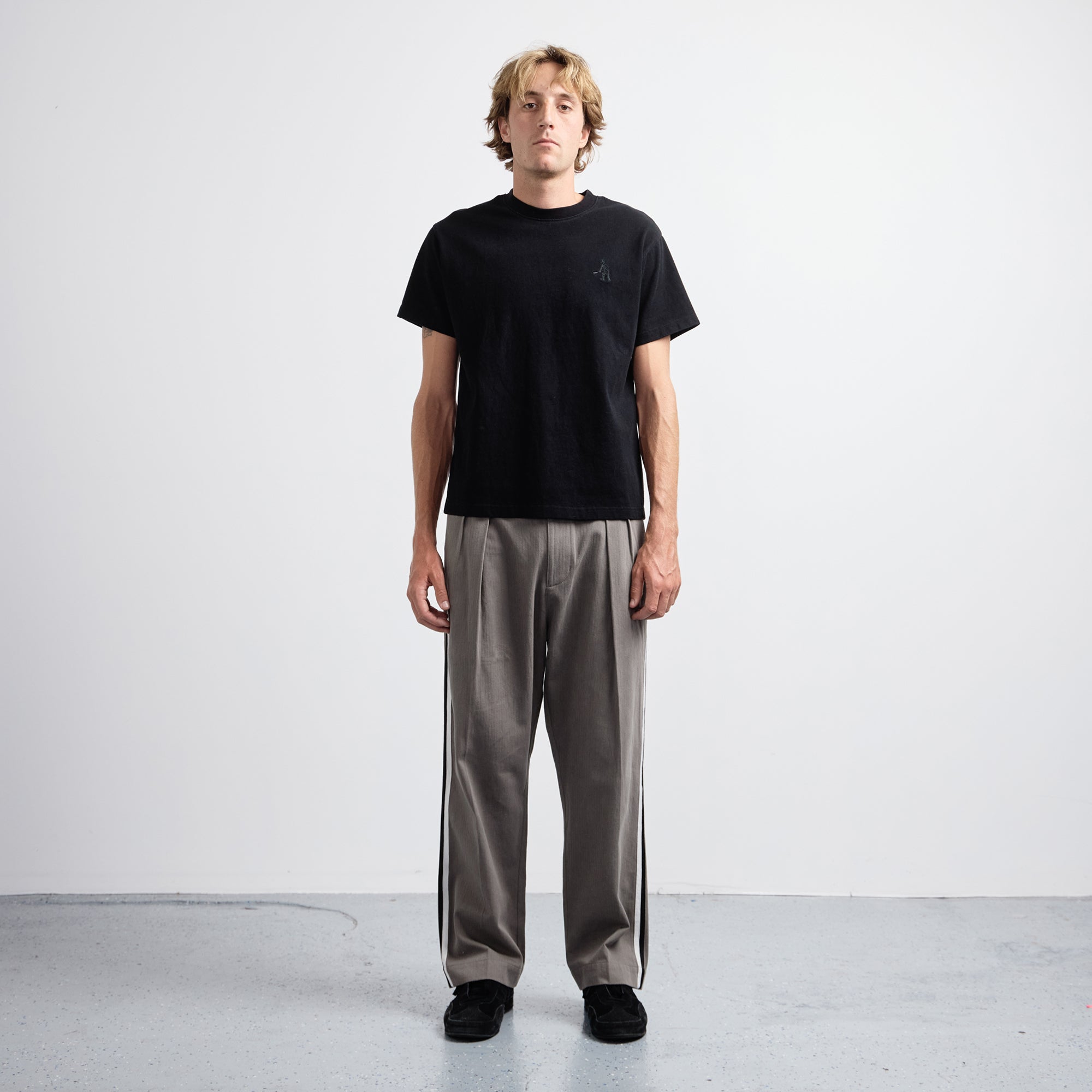 Pass~Port Leagues Club Pant - Side Stripe Grey