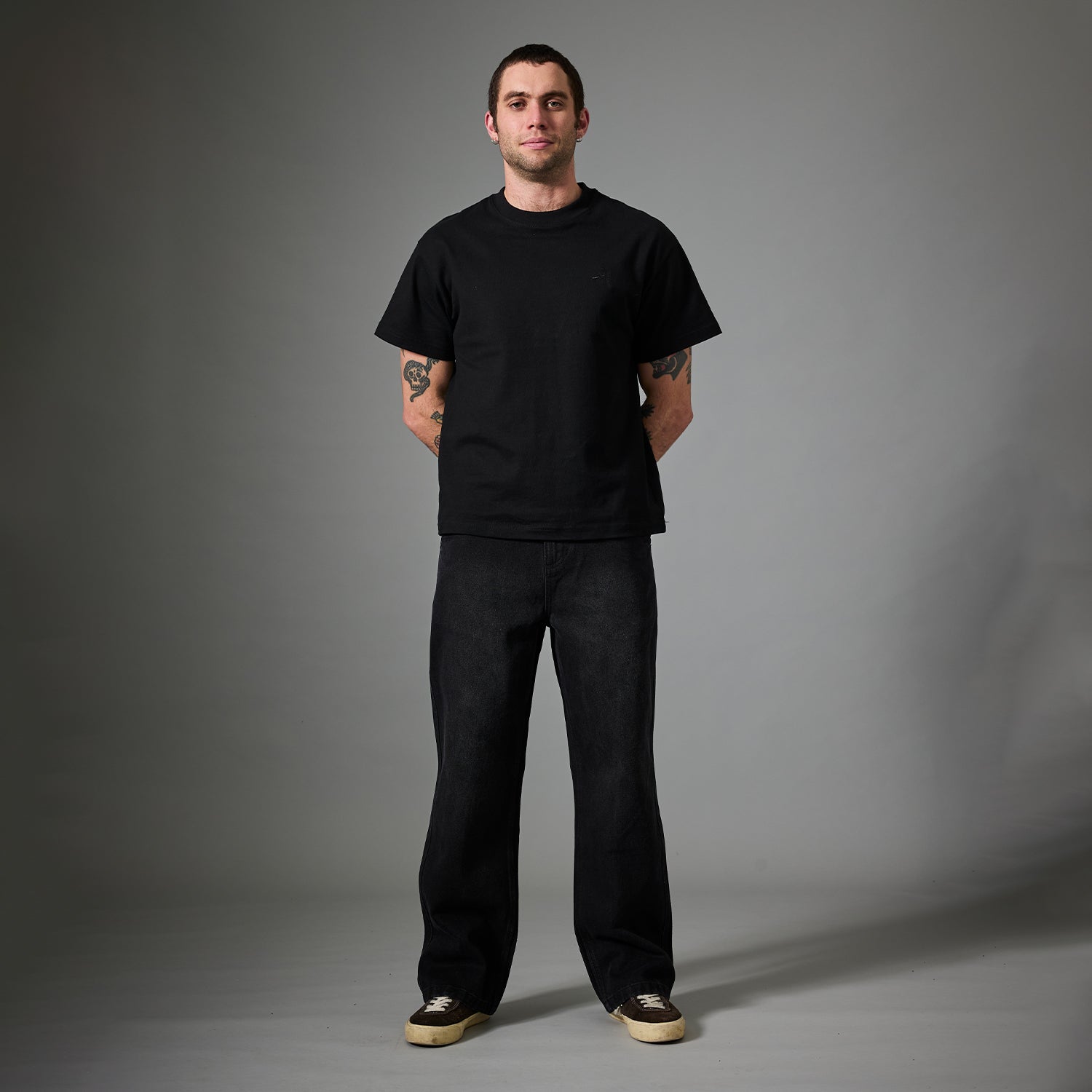 PASS-PORT ブラック ストレートデニム 30 PASS PORT (パスポート)WORKERS CLUB JEANS(OVER-DYE)の通販サイト