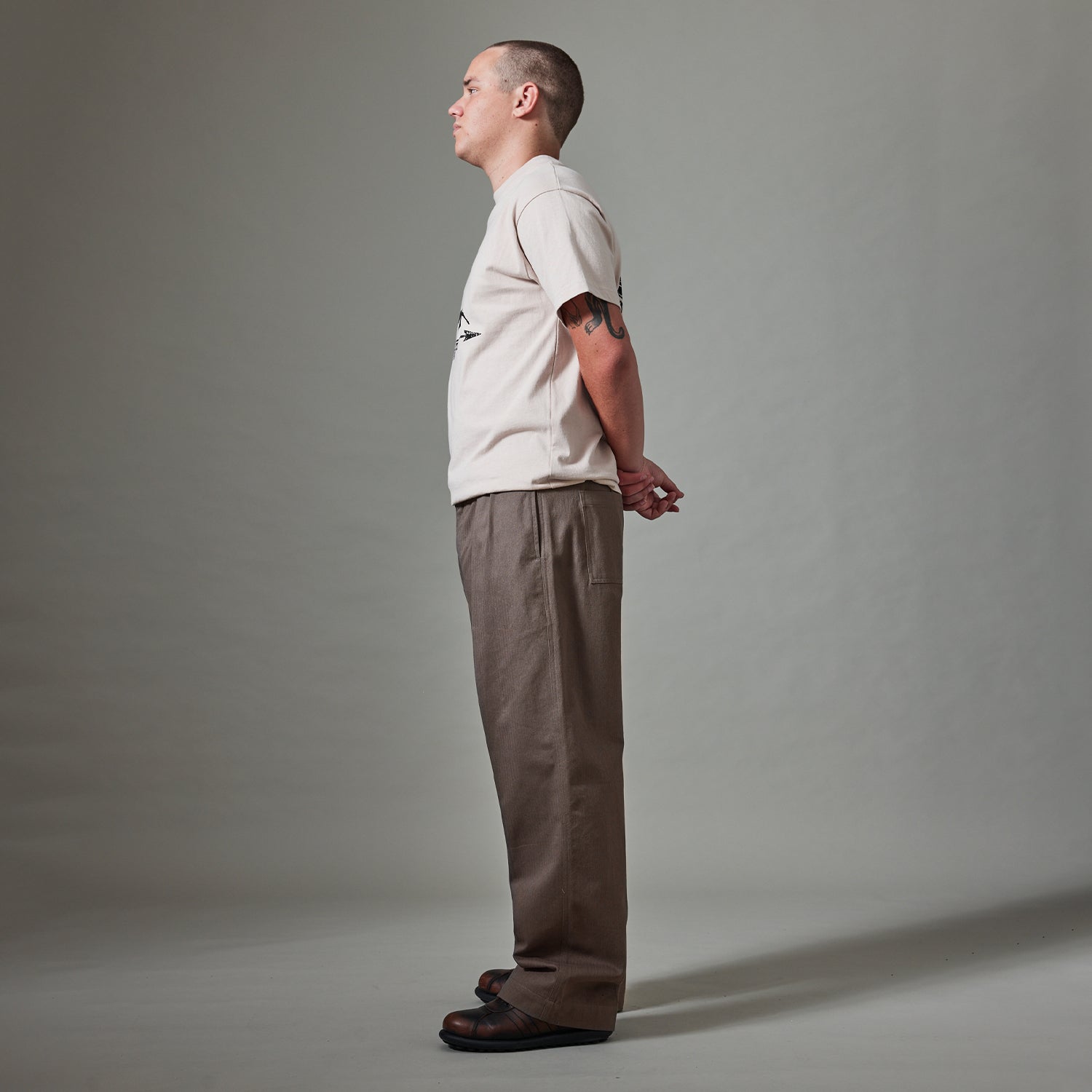 Pass~Port Herringbone Leagues Club Pant - Dusty Brown