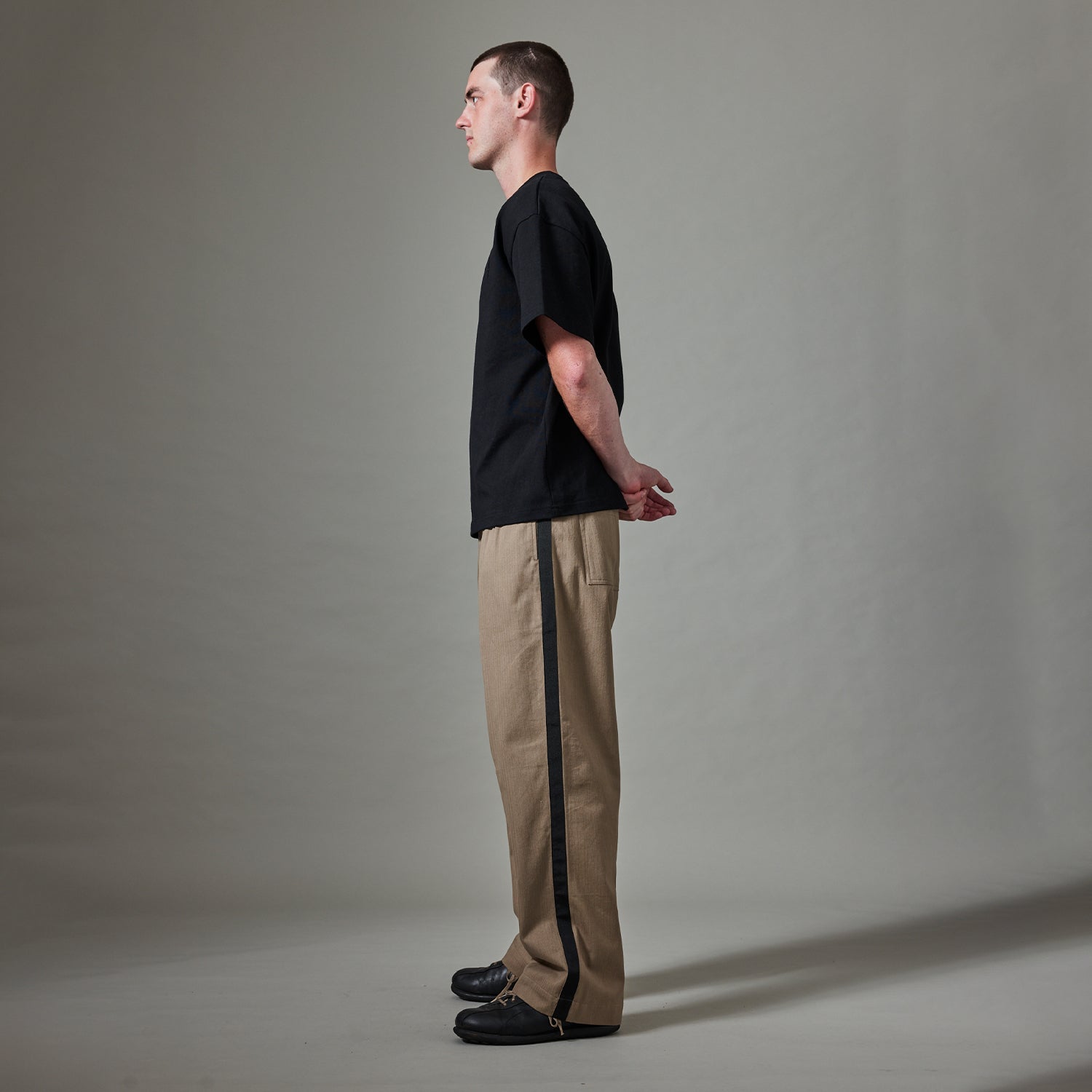 Pass~Port Herringbone Leagues Club Stripe Pant - Stone / Black