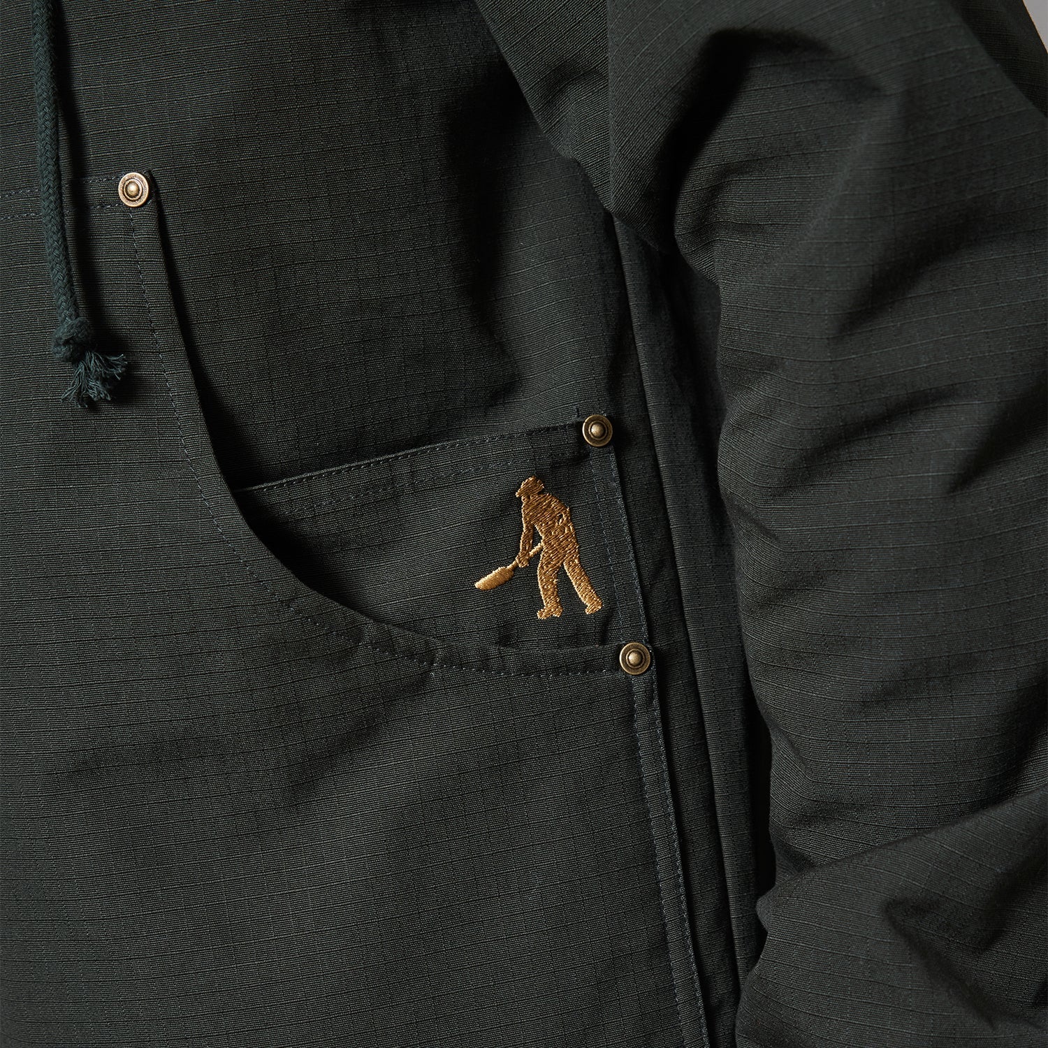 Pass~Port Diggers Club Ripstop Zip Hood - Dark Green