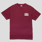 Pass~Port & Evisen Logo Lock~Up Tee - Burgundy