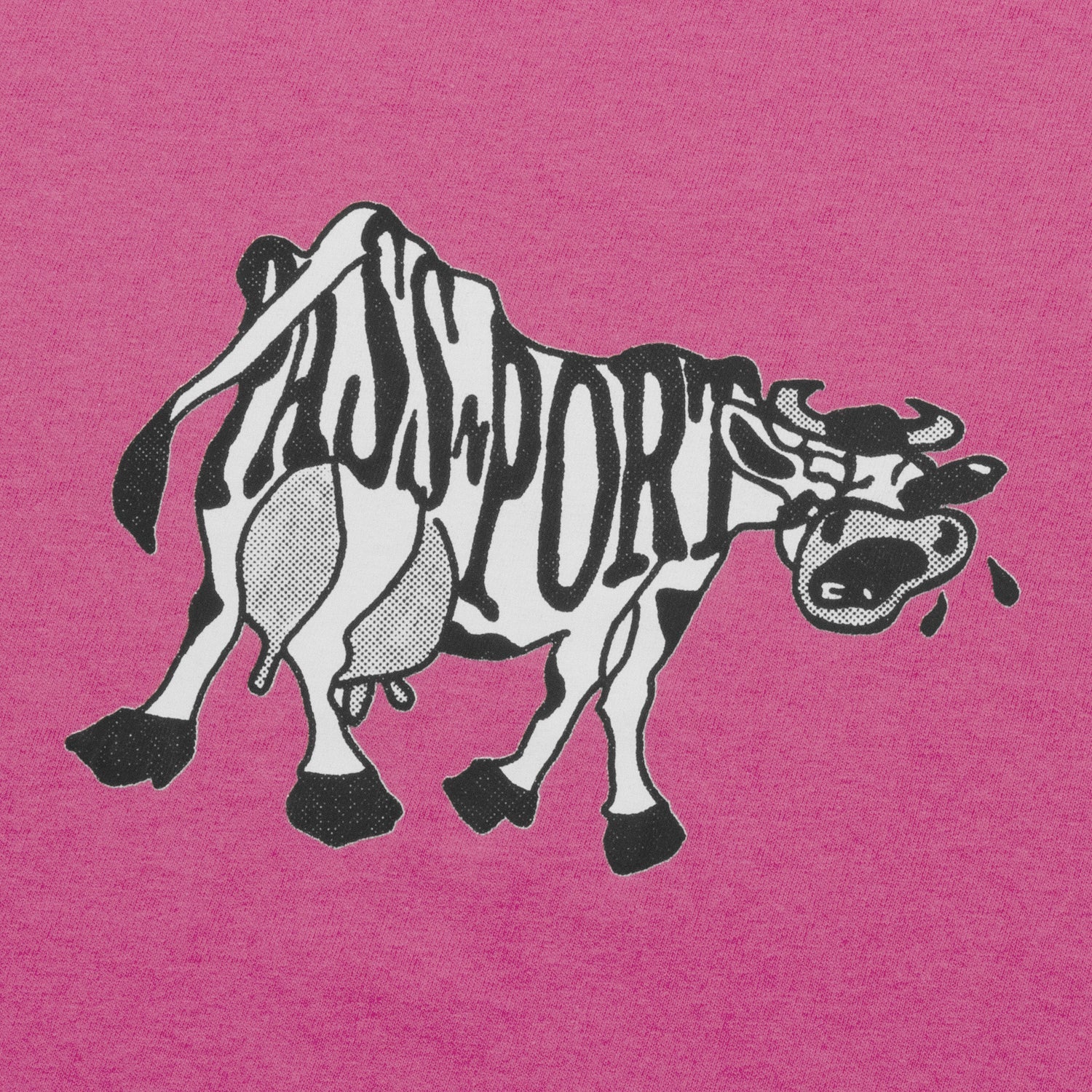 Pass~Port Crying Cow Tee - Pink Milk