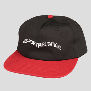 PASS~PORT "PUBLISH" CAP BLACK/RED