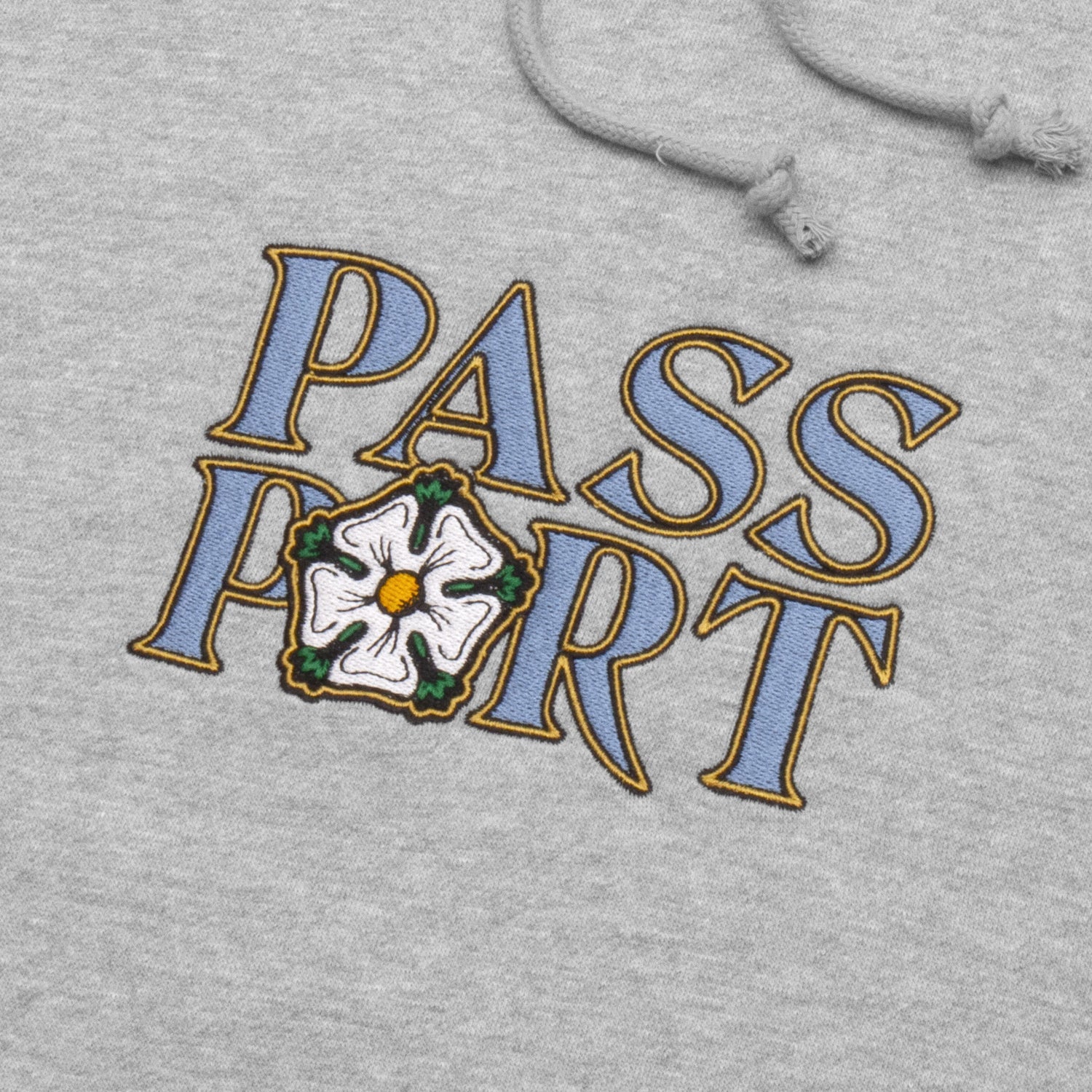 Pass~Port Rosa Embroidery Hoodie - Ash Heather
