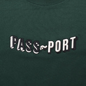 Pass~Port Sunken Logo Embroidery Tee - Forest Green