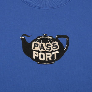 PASS~PORT "TEA~POT EMBROIDERY" SWEATER ROYAL BLUE