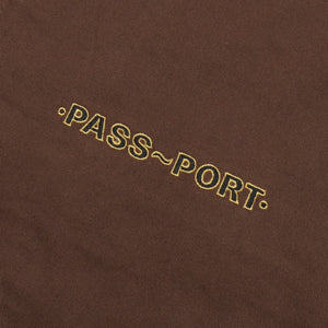Pass~Port Emblem Appliqué Workers Jacket - Choc