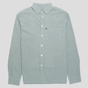 PASS~PORT "WORKERS CHECK" L/S SHIRT TEAL