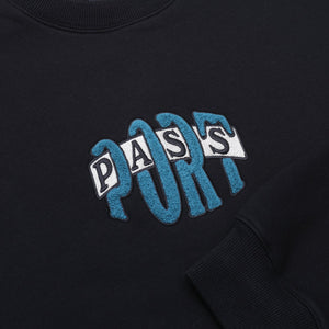 Pass~Port Bulb Logo Chenille Sweater - Black