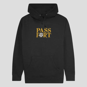 Pass~Port Rosa Embroidery Hoodie - Black