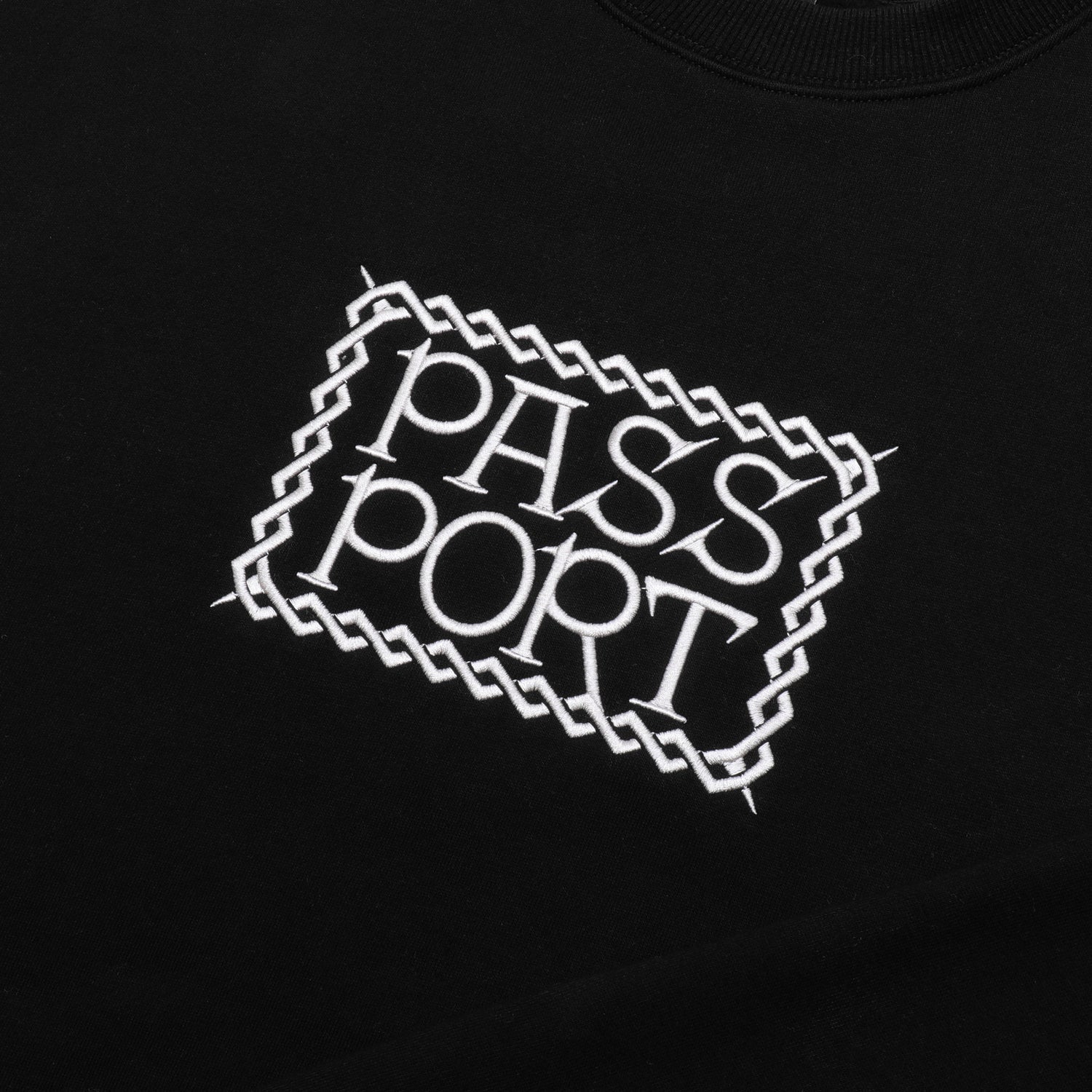 Pass~Port Invasive Embroidered Sweater - Black