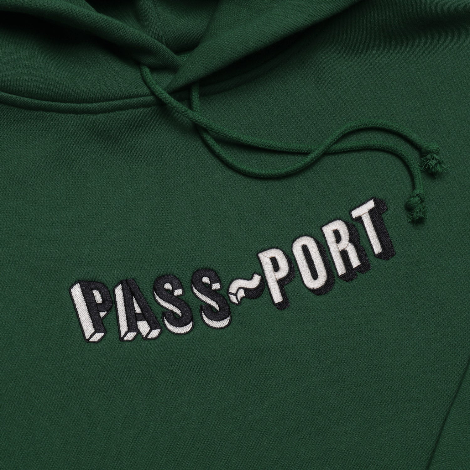 Pass~Port Sunken Logo Embroidery Hoodie - Forest Green – Pass~Port USA