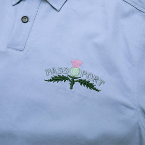 Pass~Port Thistle Embroidery AG Shirt Short Sleeve - Light Blue