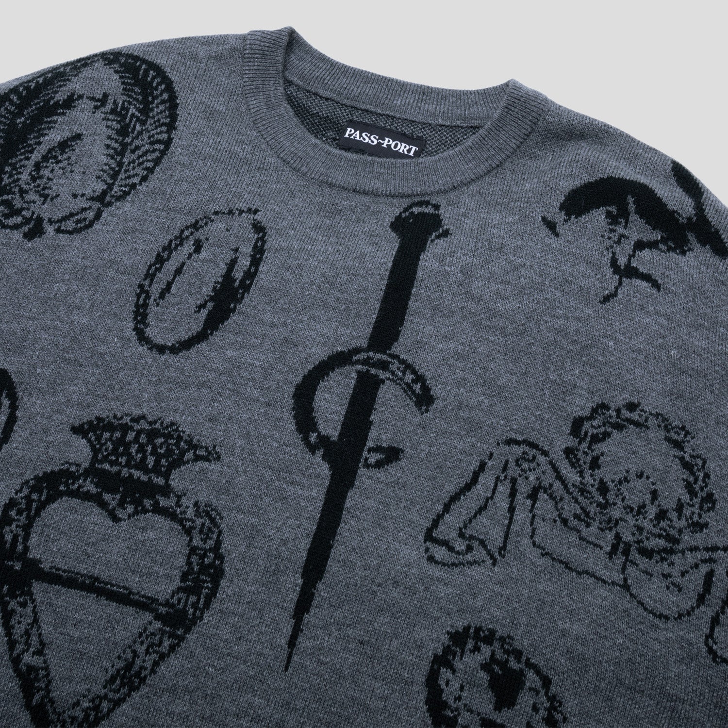 Pass~Port Trinkets Knit Sweater - Grey – Pass~Port USA