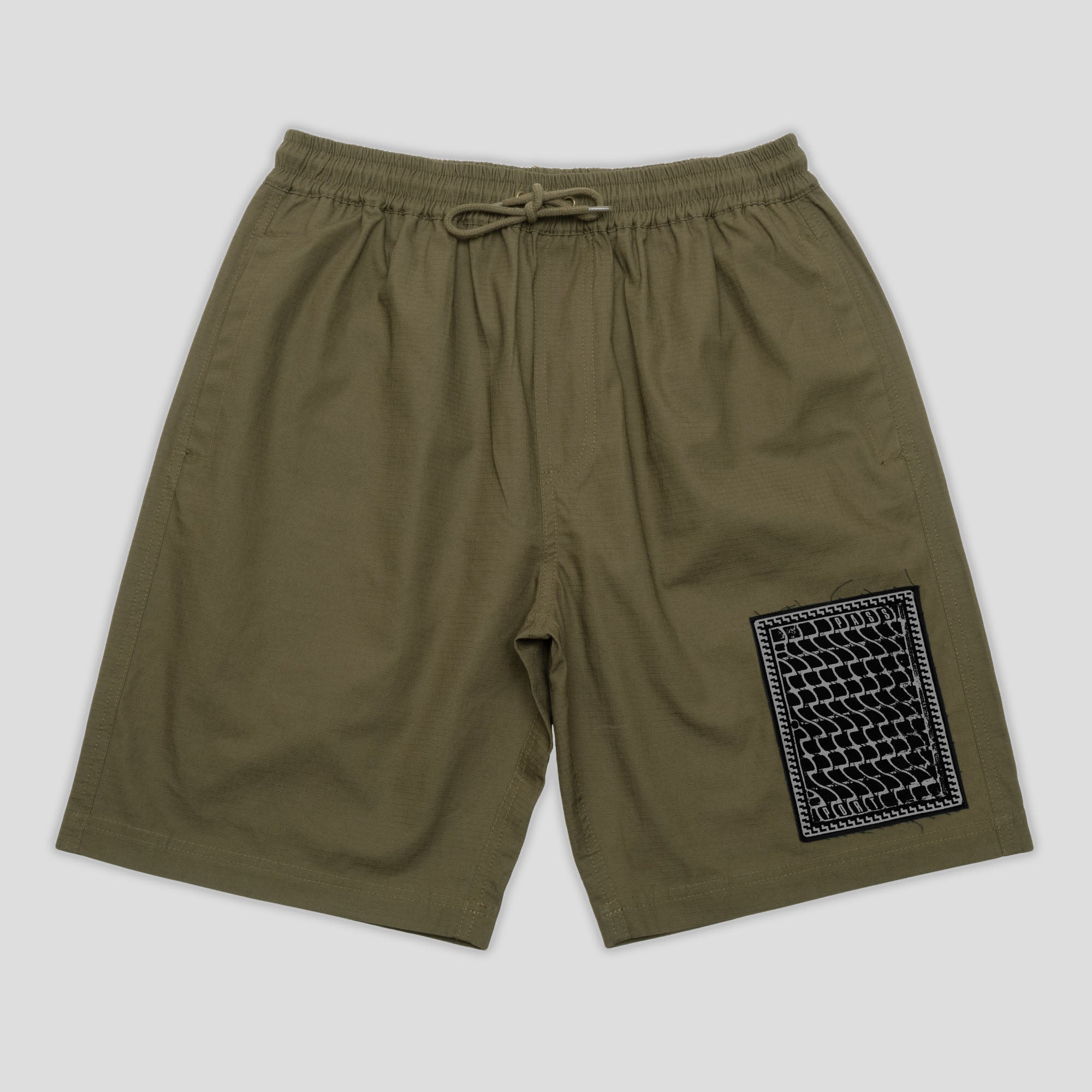 Pass~Port Drain Ripstop Casual Short - Olive