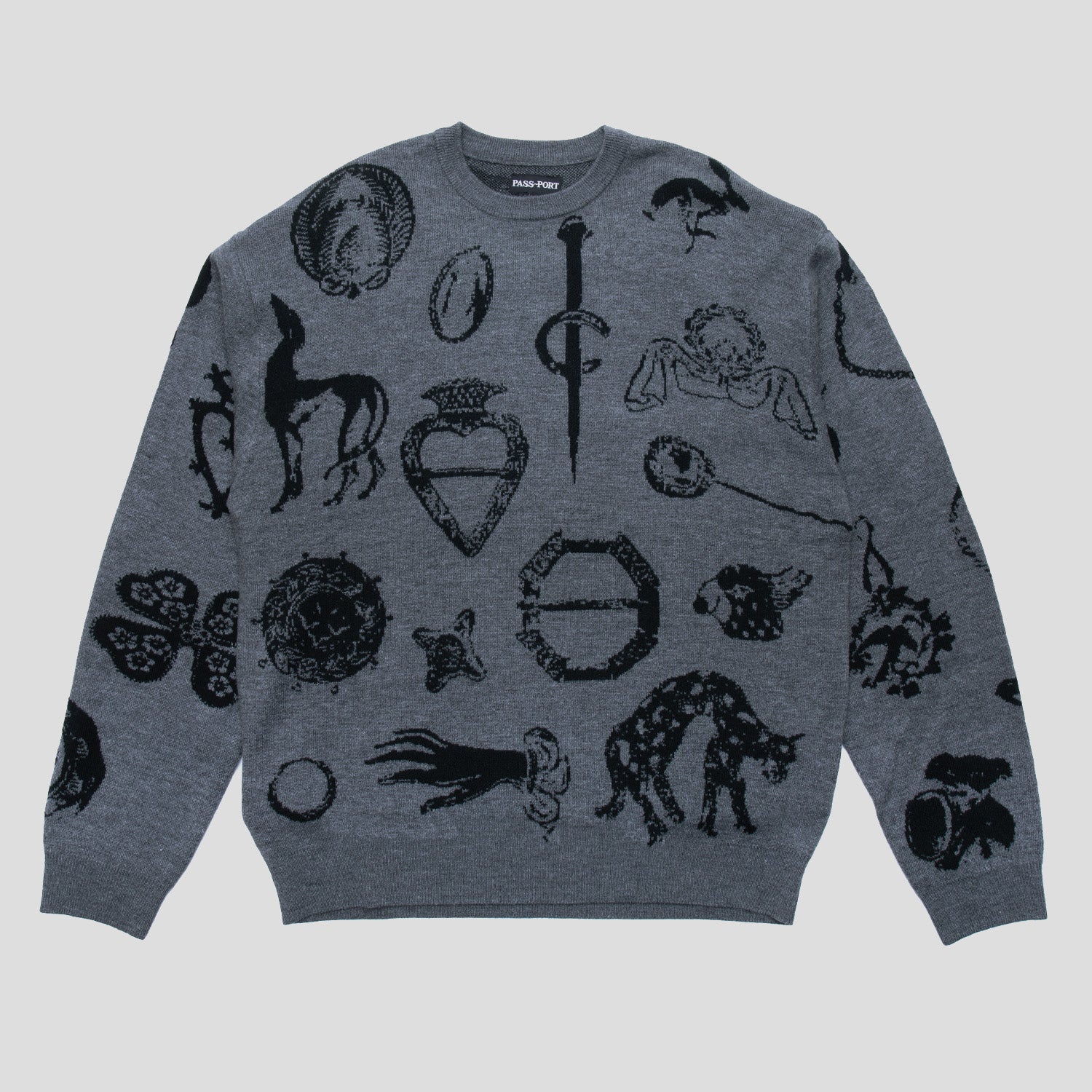 Pass~Port Trinkets Knit Sweater - Grey – Pass~Port USA