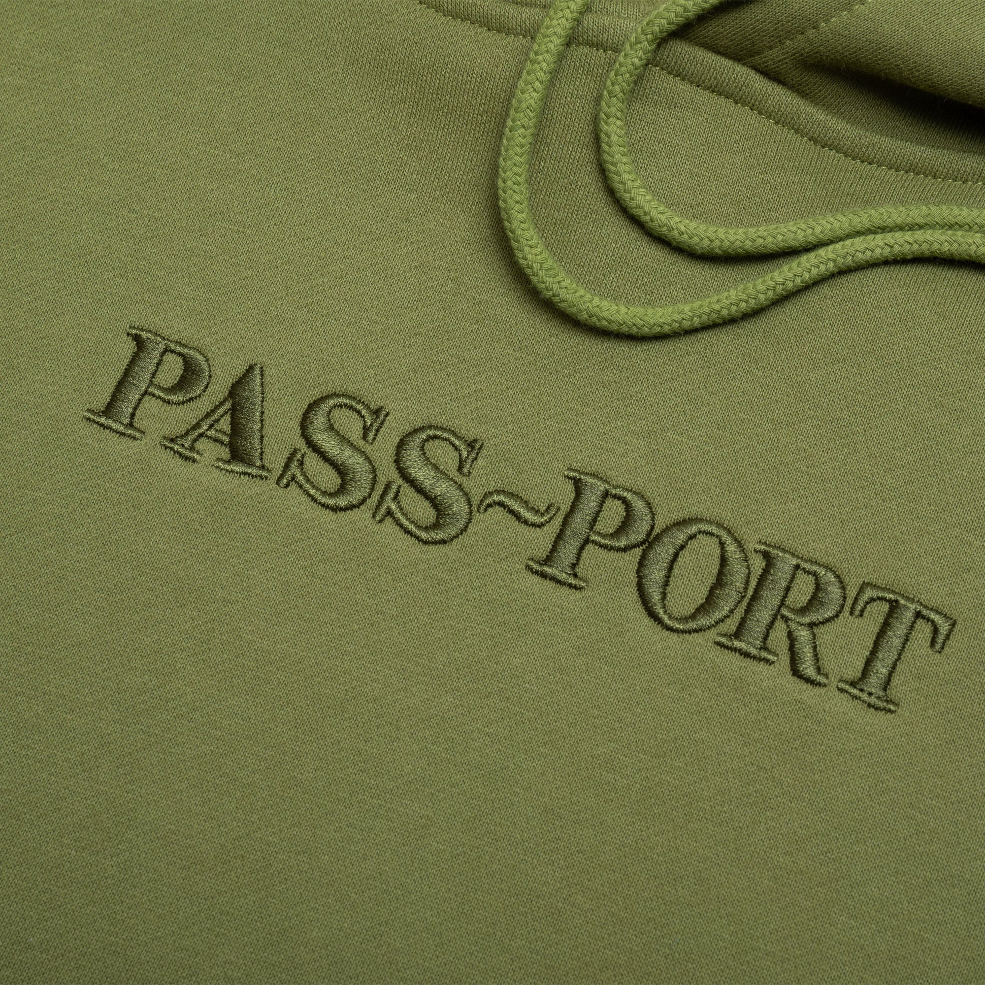 Pass~Port Official Contrast Organic Hoodie - Olive