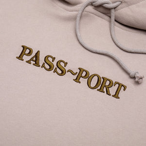 Pass~Port Official Contrast Organic Hoodie - Khaki