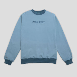 Pass~Port Official Contrast Organic Sweater - Baltic Blue