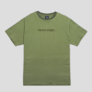 Pass~Port Official Contrast Organic Tee - Olive