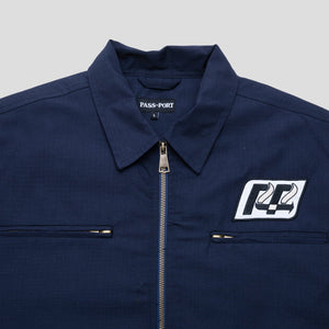 Pass~Port Transport Ripstop Delivery Jacket - Navy