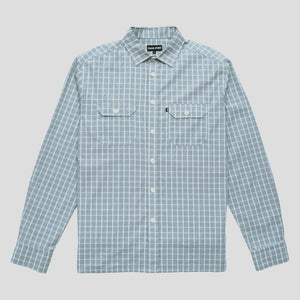 Pass~Port Workers Check Shirt Long Sleeve - Stone