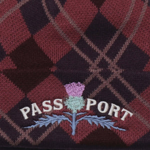 Pass~Port Thistle Beanie - Red Tartan