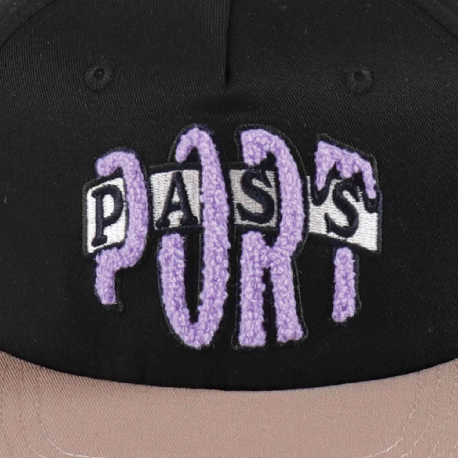 Pass~Port Bulb Logo Cap - Black / Khaki